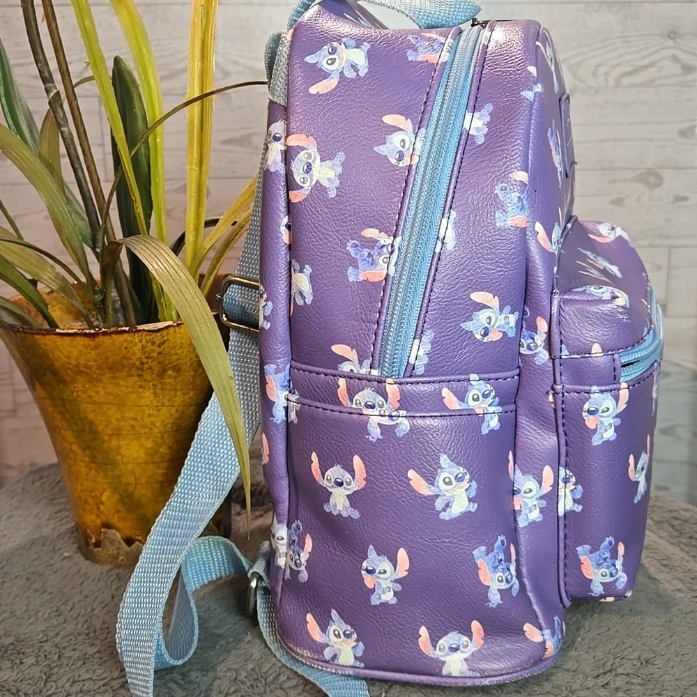 Loungefly Disney Lilo & Stitch Poses Mini Backpack Bag With Pineapple Charm